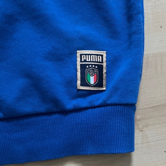 PUMA Italia Blue Hoodie for Men - Picture 5 of 6